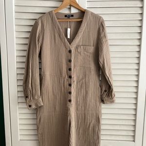 Madewell cotton jumpsuit